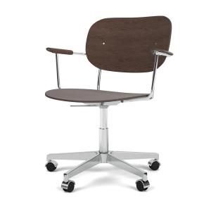 Audo - Co Task Chaise de bureau avec accoudoirs, chêne tein…