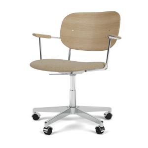Audo - Co Task Chaise de bureau avec accoudoirs, chêne natu…