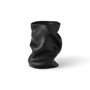 Audo - Collapse Vase, H 20 cm, noir