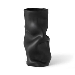 Audo - Collapse Vase, H 30 cm, noir