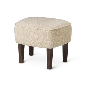 Audo - Ingeborg Repose-pieds, chêne teinté foncé / beige (S…