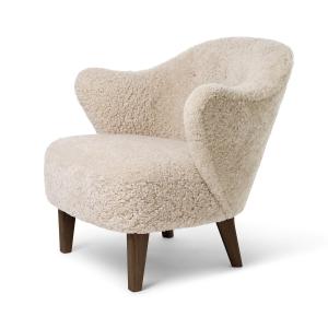 Audo - Ingeborg Fauteuil, chêne teinté foncé / Sheepskin Mo…