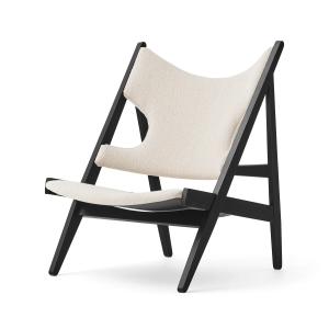 Audo - Knitting Chair, chêne teinté foncé / blanc cassé ( A…