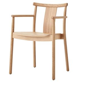 Audo - Merkur Dining Armrest Chair, naturel / chêne naturel