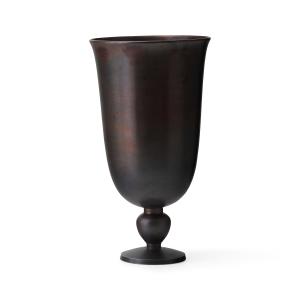 Audo - Pavot Vase, H 28,7 cm, brun foncé