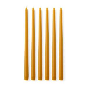 Audo - Spire Bougie à tige, H 38 cm, ocre (set de 6)
