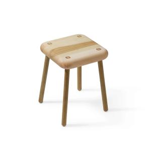 Auerberg - Holzkissen Tabouret, frêne huilé / chêne huilé…