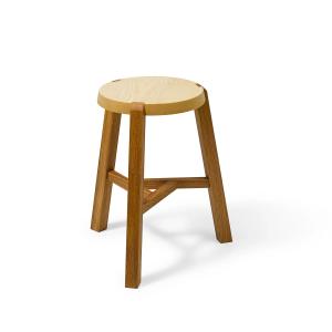 Auerberg - Tabouret en Y H 45 cm, frêne huilé / chêne huilé…