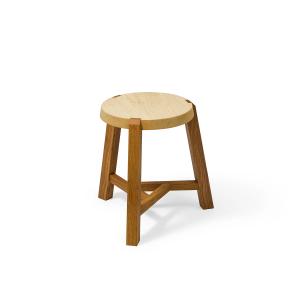Auerberg - Tabouret en Y H 35 cm, frêne huilé / chêne huilé…