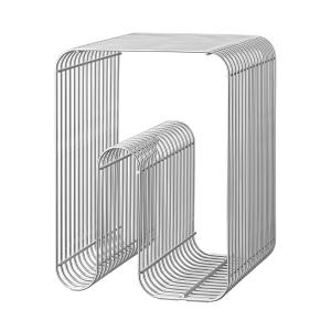 AYTM - Curva Tabouret, argent