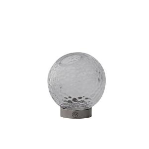 AYTM - Globe Bubbles Vase Ø 10 cm, transparent / argenté