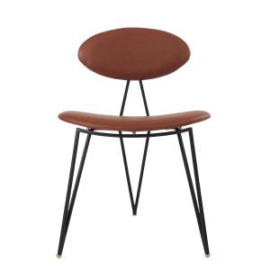 AYTM - Semper Dining Chair, noir / cognac