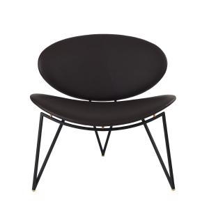 AYTM - Semper Lounge Chair, noir / marron java