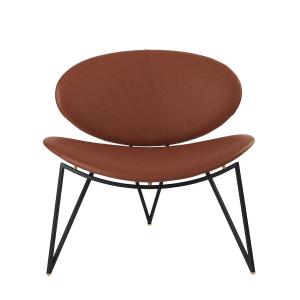AYTM - Semper Lounge Chair, noir / cognac