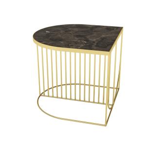 Aytm - Table basse sino, 50 x 50 cm, or / marron marron