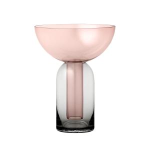 AYTM - Vase Torus, noir / rose