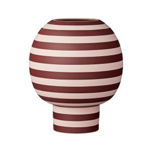 AYTM - Varia Vase sculptural, Ø 18 x H 21 cm, rose / bordea…