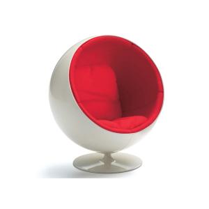 Vitra - Fauteuil rond Aarnio miniature, rouge