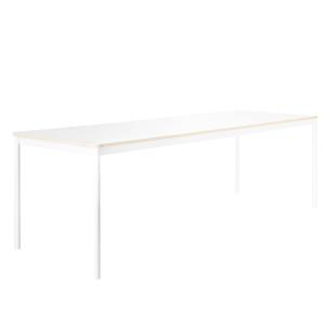 Muuto - Base Table 190 x 85 cm, blanc /bord contreplaqué