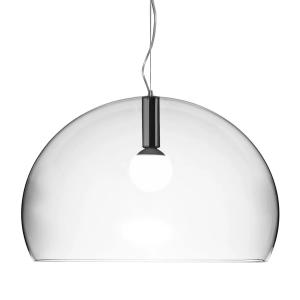 Kartell - Grand luminaire suspendu fl/y, transparent clair