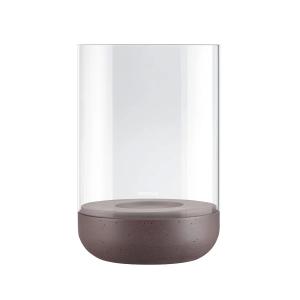 Blomus - Calma Photophore, Ø 15 cm, transparent / cedar woo…