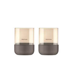 Blomus - Calma Photophore, Ø 7 cm, burned metal (set de 2)
