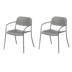 Blomus - Yua Outdoor fauteuil, granite gray (lot de 2)