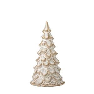 Bloomingville - Auden Sapin de décoration, H 14 cm, blanc