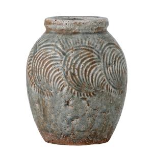 Bloomingville - Damian Vase décoratif, Ø 22 cm, vert