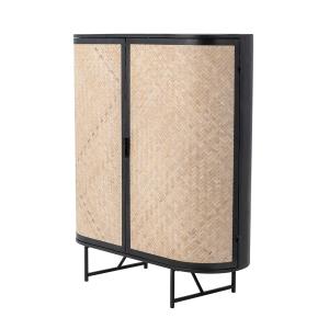 Bloomingville - Ember Cabinet, bambou naturel / noir