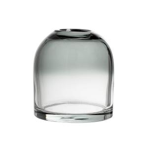 Bloomingville - Vase en verre H 13 cm, gris