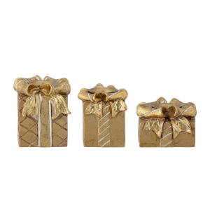 Bloomingville - Halia Bougeoirs, or (set de 3)