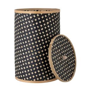 Bloomingville - Jud Panier de rangement, noir / algues natu…