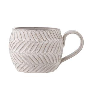 Bloomingville - Maian tasse, blanc rayé