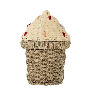 Bloomingville Mini - Cillie Corbeille avec couvercle, H 41…