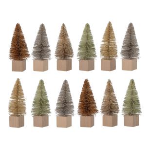 Bloomingville - Ovie Sapins de Noël décoratifs, marron (lot…