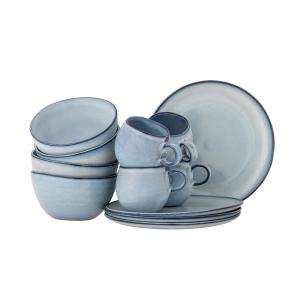 Bloomingville - Sandrine Set de petit déjeuner, bleu (12 pi…