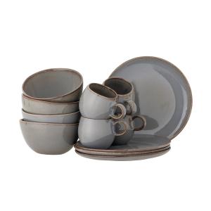 Bloomingville - Sandrine Set de petit déjeuner, gris (12 pi…