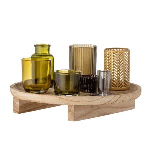 Bloomingville - Sanga Plateau avec supports pour bougies à…