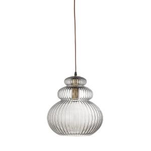 Bloomingville - Sybia Lampe suspendue, verre / gris