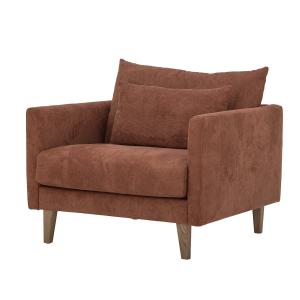 Bloomingville - Thess Fauteuil de salon, 95 x 85 cm, marron