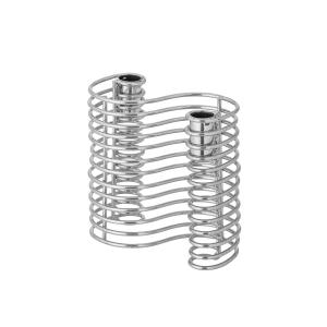 Bloomingville - Wavela Porte-bougies, argent