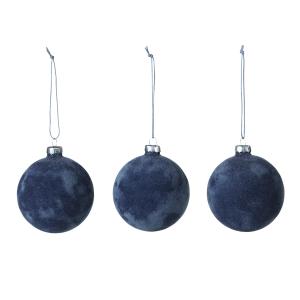 Broste Copenhagen - Alcan Boules de sapin de Noël, bleu fon…