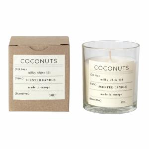 Broste Copenhagen - Bougie parfumée Coconut, Ø 8 x H 8 cm,…