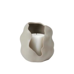 Broste Copenhagen - Hekla Bougeoir, Ø 16 x H 16 cm, dove gr…