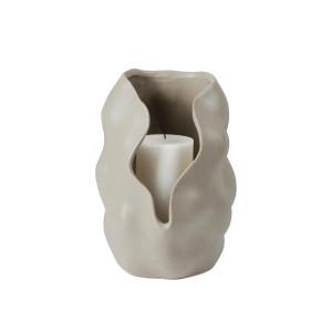 Broste Copenhagen - Hekla Bougeoir Ø 18,6 x H 24 cm, dove g…