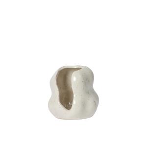Broste Copenhagen - Hekla Bougeoir, Ø 9,5 x H 10 cm, white…