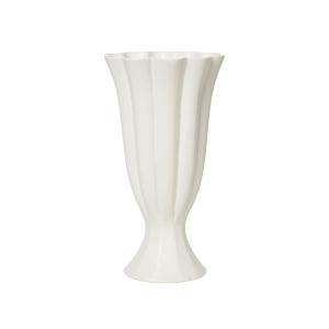 Broste Copenhagen - Heli Vase, Ø 17 x 30 cm, crème