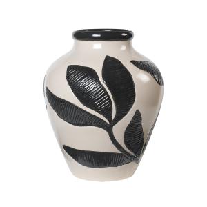 Broste Copenhagen - Herbert Vase Ø 33 x 40 cm, noir / rainy…