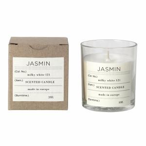 Broste Copenhagen - Bougie parfumée au jasmin, Ø 8 x H 8 cm…